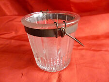 retro-collection-ancien seau/bac à glace en verre -VAL ST SAINT LAMBERT Belgique