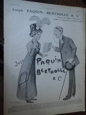 PAQUIN BERTHOLLE par Maurice MILLIERE + SAINT JAMES + OMEGA ILLUSTRATION 1908