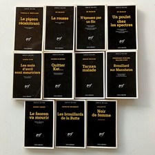 Lot 11 livres poche Série noire Nrf Gallimard Policier  N°1232-1295-1716-1832-