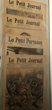 4 Premières pages illustrées de Vieux journaux, fin XIXe début XXe