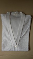 GILET BLANC MANCHES COURTES -
