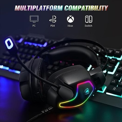 Casque jeu pour ps4 ps5 - pour, pc