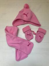 3633 PUMA Set Écharpe Bonnet Gants Bonnet Cap Écharpe Gants Fille Bébé