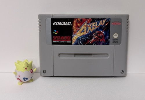 Axelay super nintendo snes - nintendo,