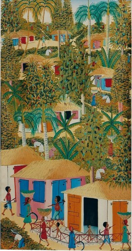 Tableau haïtien art - tableau, naif