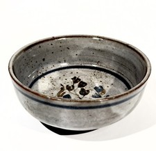 Bol grès du Loir de Poncé signé Thierry Chantal Robert 1970s deblander joulia