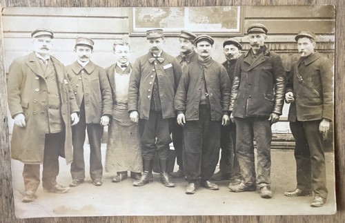 Carte photo cheminots affiche - cheminots,