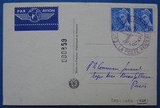 France, carte avec cachet Expo Philatélique Paris, La poste aérienne, 1943