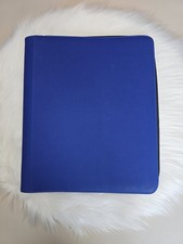 Cahier range-cartes bleu avec fermeture éclair – spécial Top Loader – 288 cartes