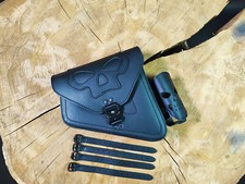 Sac Latéral Skull Blackline Compatible Avec Harley Sportster Chopper Orletanos