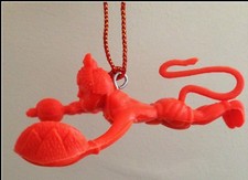 Flying Lord Hanuman Suspendu Idol pour Voiture Orange Dieu Hindou pour Power &