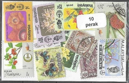 Malaisie perak timbres - malaisie, 10