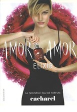 PUBLICITE ADVERTISING  2010  CACHAREL eau de parfum AMOR AMOR