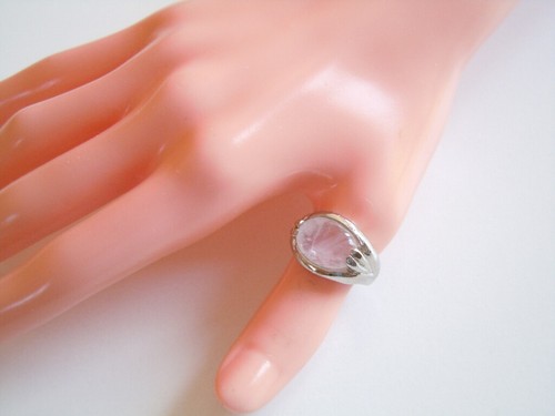 Bague quartz rose couleur - bague,