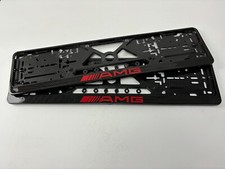 2 x cadre de support de plaque d'immatriculation CARBON AMG