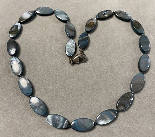 Ancien collier nacre abalone - nacre,