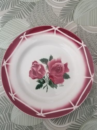 Assiette ancienne digoin - assiette,