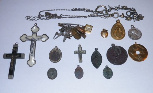 Lot medailles religieuses - lot,