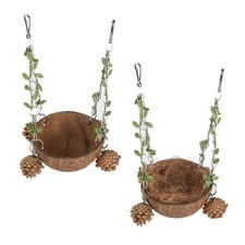 Nid d'oiseau en noix de coco