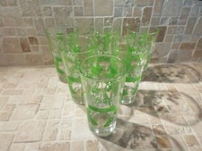 Lot de 6 verres  coniques "LE SIROP DE MONIN BIO" neuf  33 cl