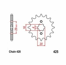 Pignon Sortie Boite Avant 14