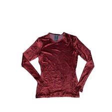Jean Paul Gaultier Vintage Red Velvet Longsleeves Size 46 fits S
