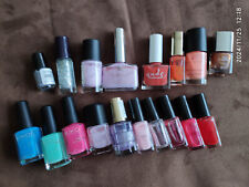 lot 18 vernis ongles KIKO L'ORéAL CIATé etc roses orangés rouges argentés bleu v