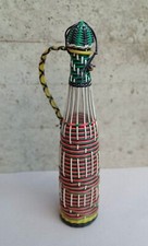 Bouteille en verre scoubidous