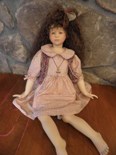 Ellie porcelain doll by - "ellie",