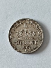 PIECE 50 CENTIME NAPOLEON III 1867 BB FRANCE EN ARGENT Ref23825J