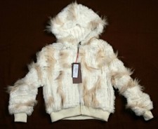 Blouson en fourrure de lapin tricoté K-Yen en taille M