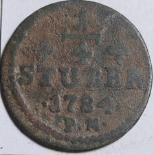 1/4 Stuber 1784 Charles Theodor Julich-Berg Allemagne Germany - 169607