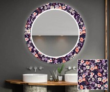Miroir rond Décoratif Avec