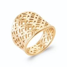 Bague Large Femme en Plaqué