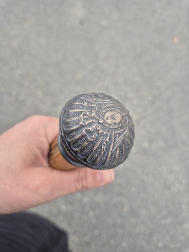 Canne ancienne bambou pommeau