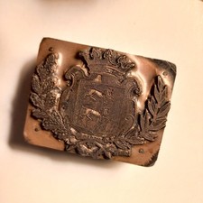 Ancien tampon bois avec