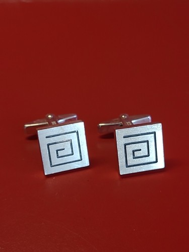 Boutons manchettes argent - boutons,