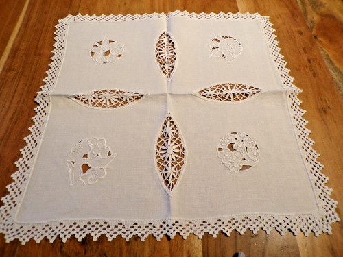 Linge ancien napperon - ancien,