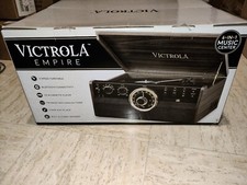 Victrola Empire Chaîne Stéréo 6-en-1 Platine Vinyle Bluetooth - Couleur Expresso