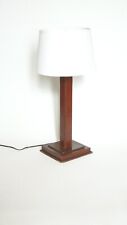Lampe en cuir piqué sellier 1960 XXe   vintage   France  