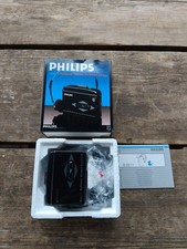 Vintage Lecteur Cassette Walkman Philips Personal  Stéréo  D6511 ESSO Noir Neuf