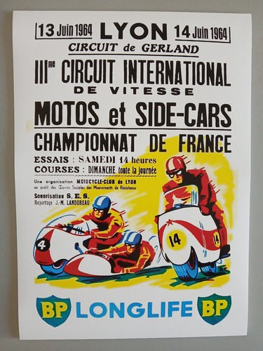 Course moto side car lyon - moto,