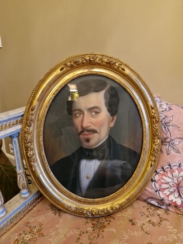 Ancien pastel portrait - pastel,,