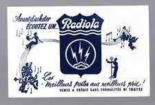 buvard - poste radio RADIOLA