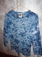 WOMEN'S LONG SLEEVE BLUE TYE