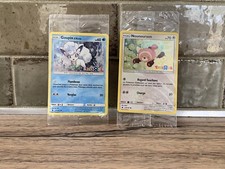 Cartes Pokemon Nounourson 110/147 + Goupix d'alola 21/145 Toysrus Scéllées Holo