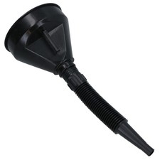 Entonnoir noir 2 en 1 avec bec flexible pour liquides d'eau essence TE430
