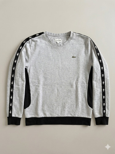 Sweat lacoste taille gris - sweat,