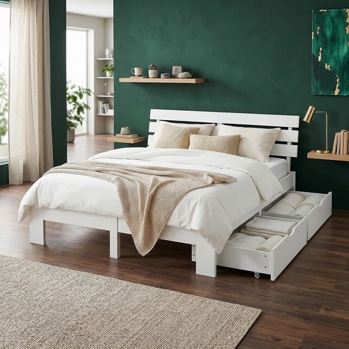Cadre lit double 140x200 - de,