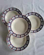 Ensemble de 4 Assiettes Creuses en faïence Vincennes VF Paris